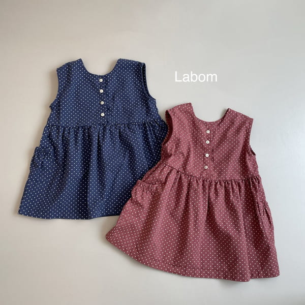 LABOM - Korean Children Fashion - #Kfashion4kids - Dot String One-piece - 12