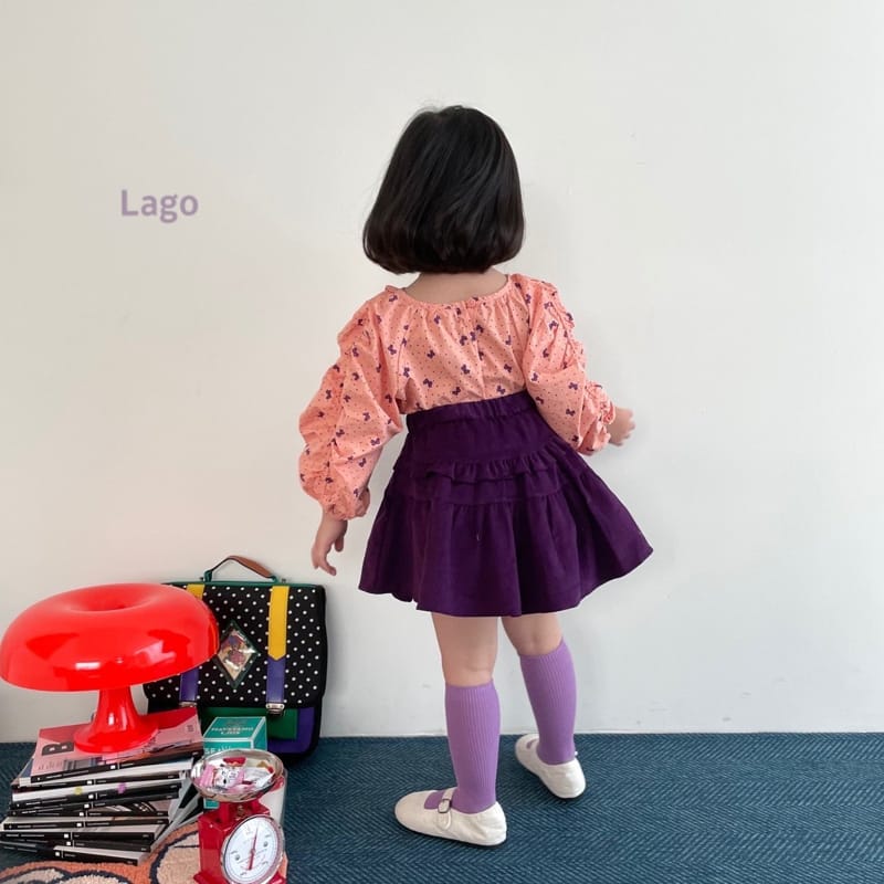 LAGO - Korean Children Fashion - #Kfashion4kids - Corduroy Frill Skirt - 10