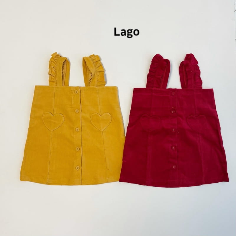 LAGO - Korean Children Fashion - #Kfashion4kids - Corduroy Heart One-piece - 11