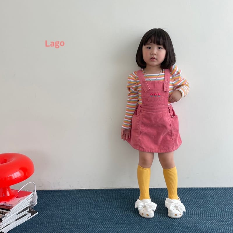 LAGO - Korean Children Fashion - #Kfashion4kids - Dorothy Suspender One-piece - 12