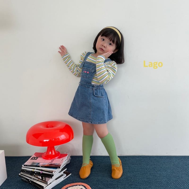 LAGO - Korean Children Fashion - #Kfashion4kids - Dorothy Suspender One-piece - 6