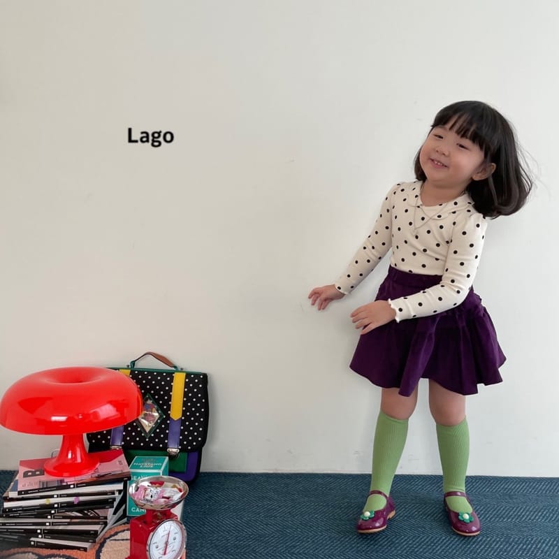 LAGO - Korean Children Fashion - #Kfashion4kids - Dot Pretty Collar Tee - 3