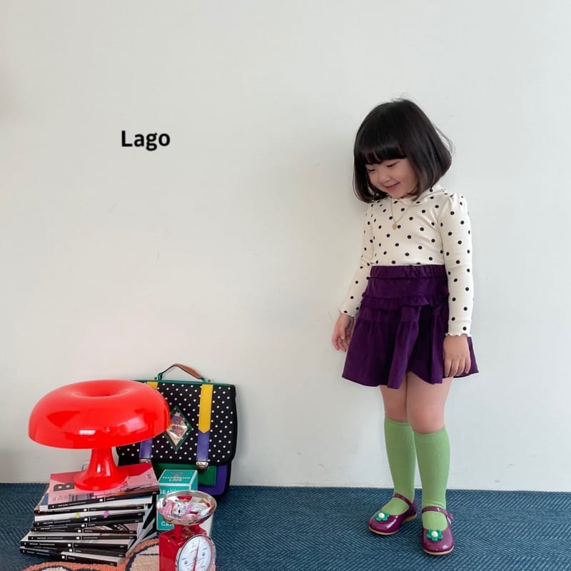 LAGO - Korean Children Fashion - #Kfashion4kids - Dot Pretty Collar Tee - 4