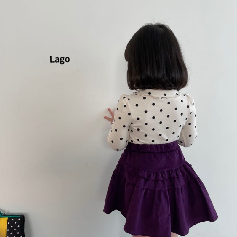 LAGO - Korean Children Fashion - #Kfashion4kids - Dot Pretty Collar Tee - 5