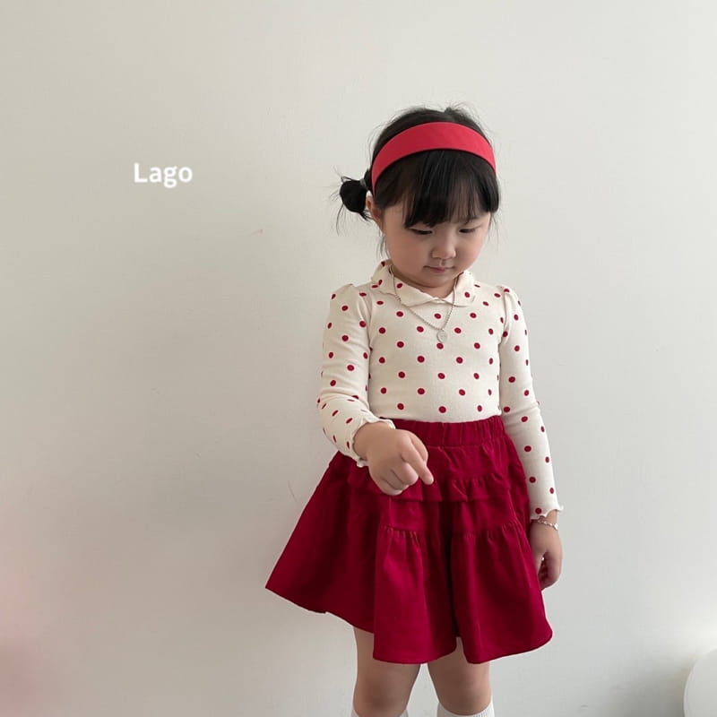 LAGO - Korean Children Fashion - #Kfashion4kids - Dot Pretty Collar Tee - 7