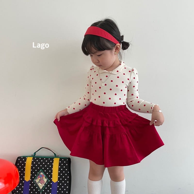 LAGO - Korean Children Fashion - #Kfashion4kids - Dot Pretty Collar Tee - 8