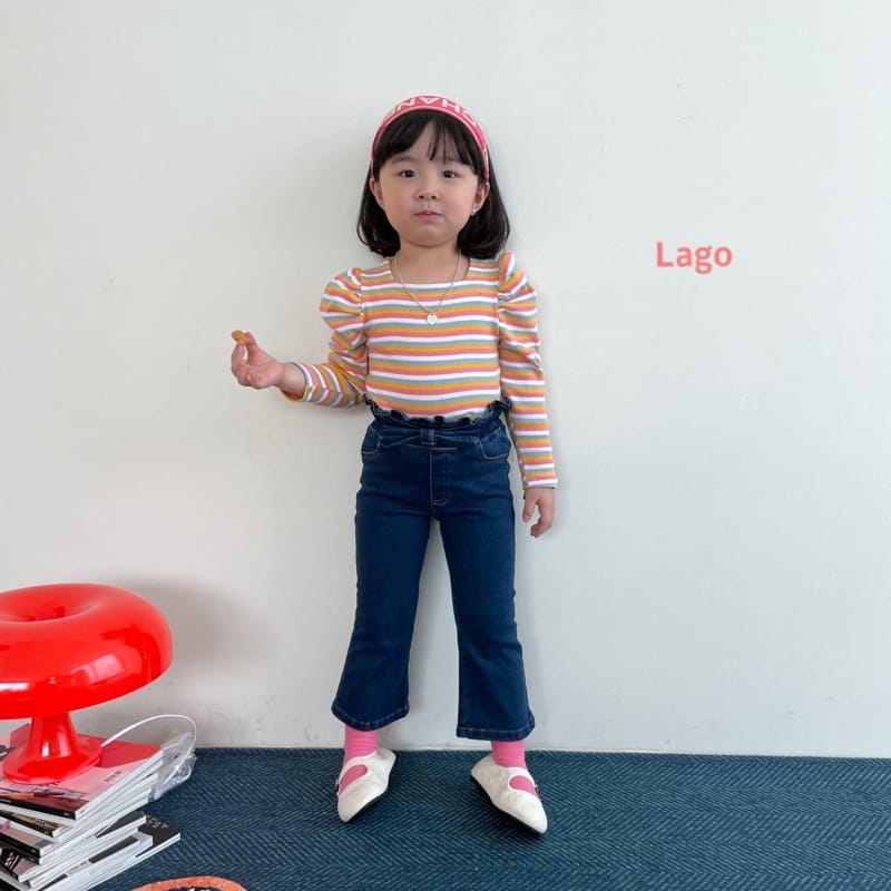 LAGO - Korean Children Fashion - #Kfashion4kids - Ribbon Bootscut Pants - 10