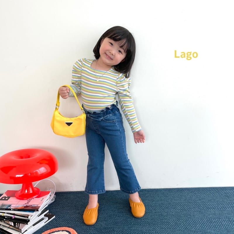 LAGO - Korean Children Fashion - #Kfashion4kids - Ribbon Bootscut Pants - 4