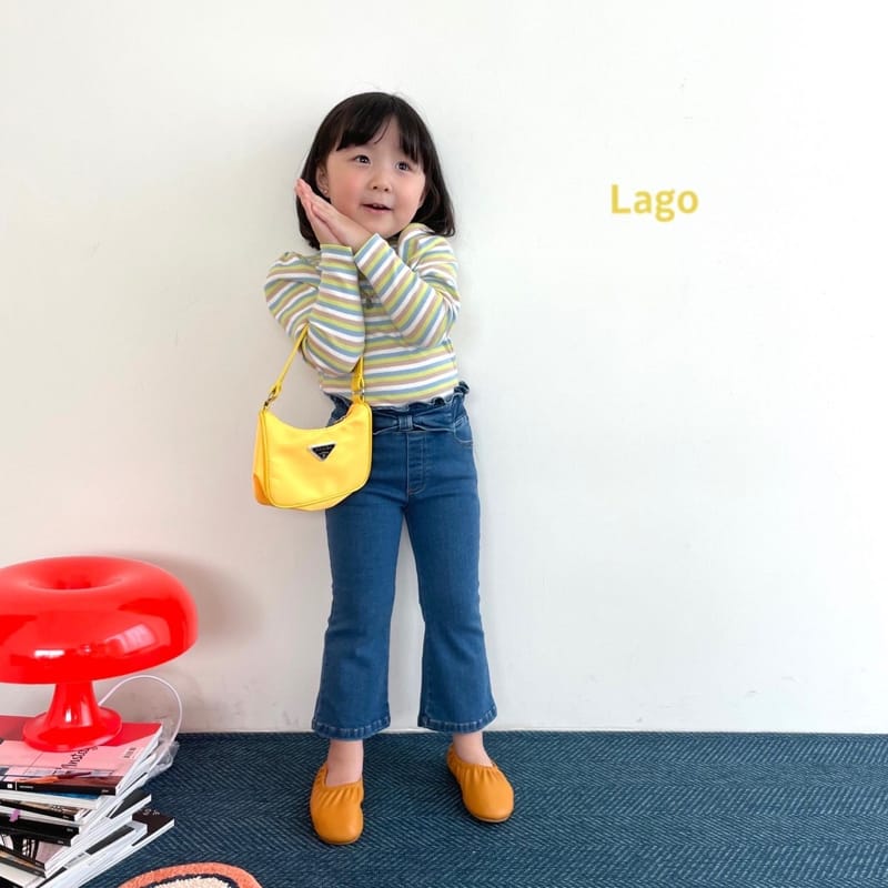 LAGO - Korean Children Fashion - #Kfashion4kids - Ribbon Bootscut Pants - 5