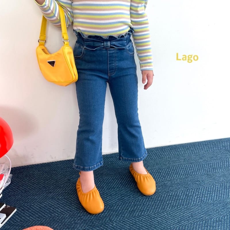 LAGO - Korean Children Fashion - #Kfashion4kids - Ribbon Bootscut Pants - 7