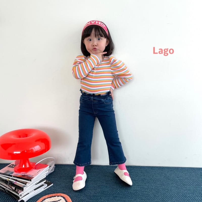 LAGO - Korean Children Fashion - #Kfashion4kids - Ribbon Bootscut Pants - 8