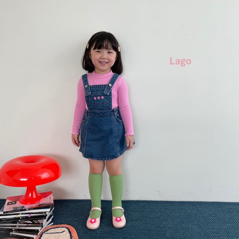 LAGO - Korean Children Fashion - #Kfashion4kids - Merry Half Turtleneck Tee - 6