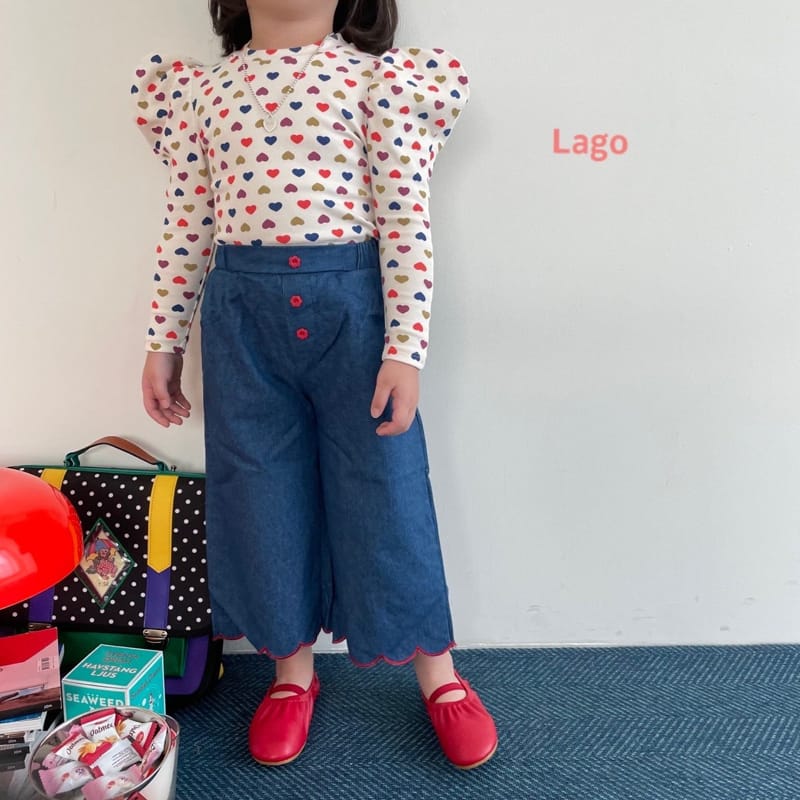 LAGO - Korean Children Fashion - #Kfashion4kids - Wave Wide Pants - 8