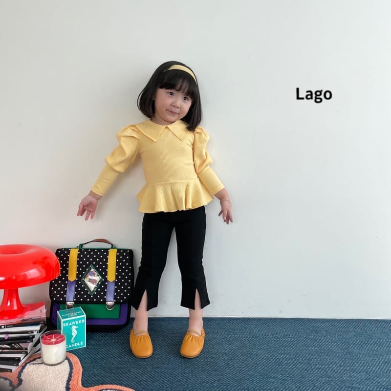 LAGO - Korean Children Fashion - #Kfashion4kids - Bootscut Slit Leggings - 8