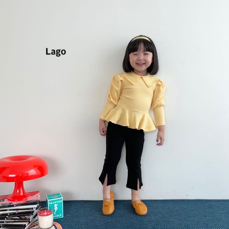 LAGO - Korean Children Fashion - #Kfashion4kids - Bootscut Slit Leggings - 9