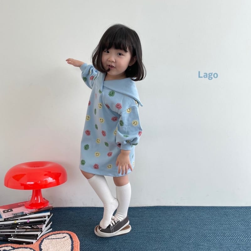 LAGO - Korean Children Fashion - #Kfashion4kids - Sailor Smile One-piece