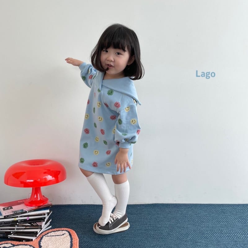 LAGO - Korean Children Fashion - #Kfashion4kids - Sailor Smile One-piece - 2