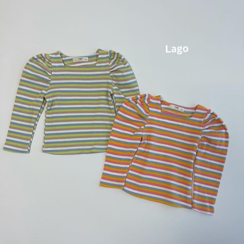 LAGO - Korean Children Fashion - #Kfashion4kids - Square Shirring Tee - 12