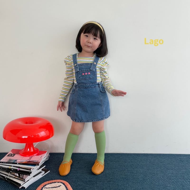 LAGO - Korean Children Fashion - #Kfashion4kids - Square Shirring Tee - 3