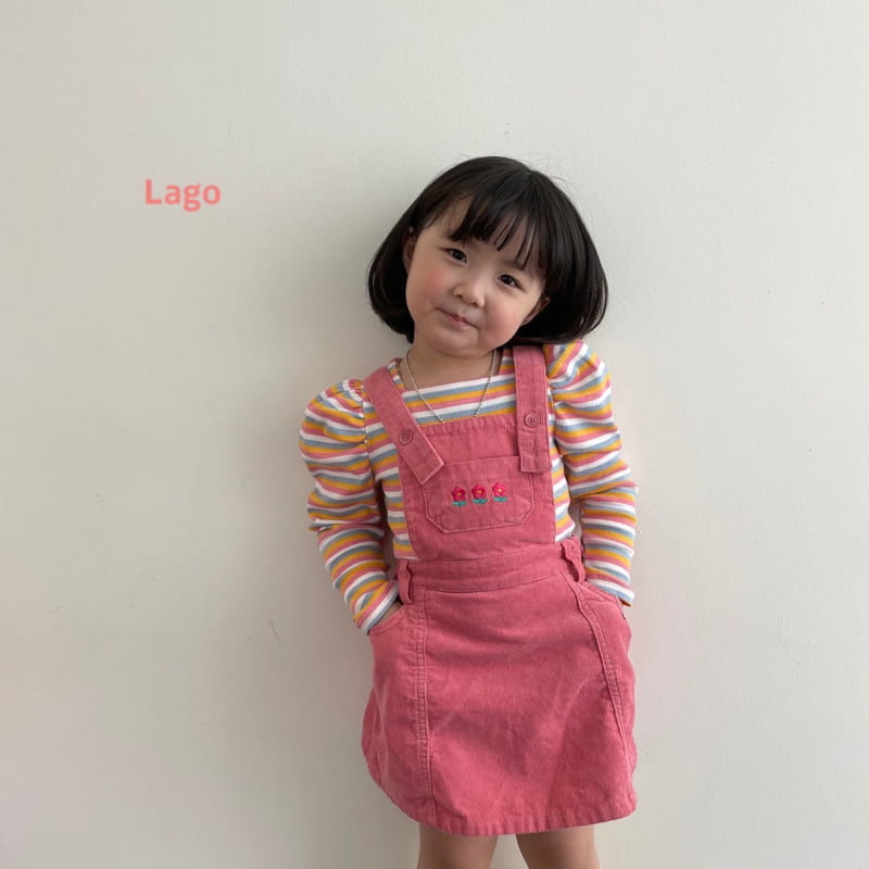 LAGO - Korean Children Fashion - #Kfashion4kids - Square Shirring Tee - 5