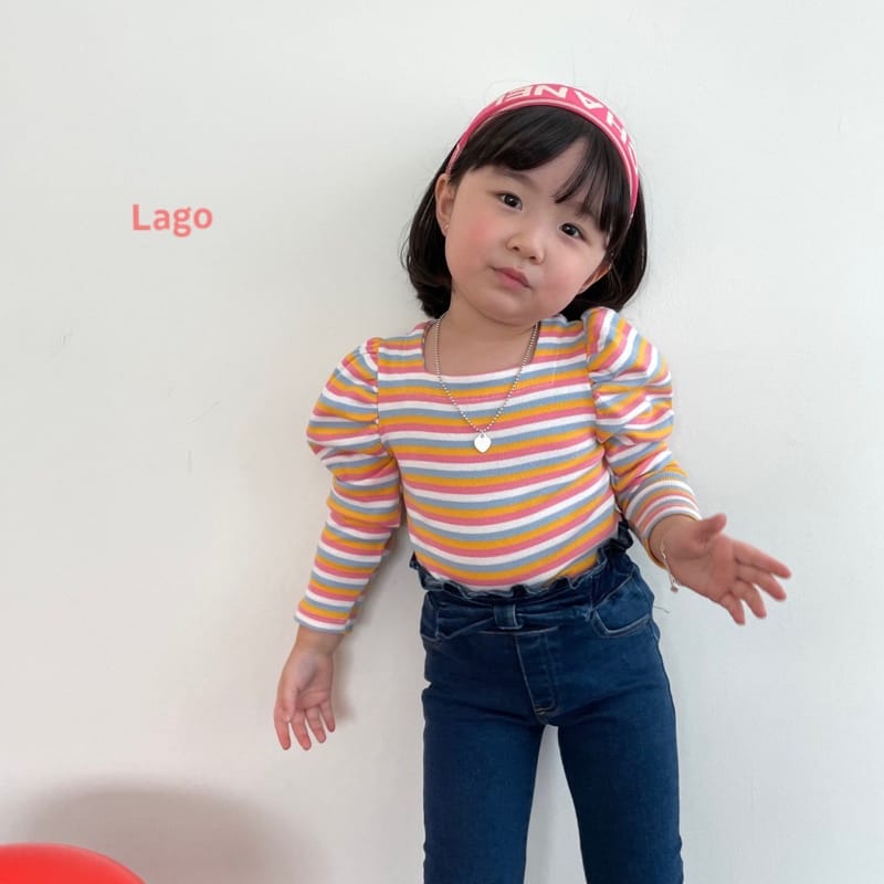LAGO - Korean Children Fashion - #Kfashion4kids - Square Shirring Tee - 7