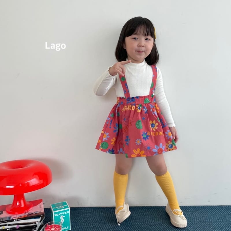 LAGO - Korean Children Fashion - #Kfashion4kids - Angel Suspender Skirt - 10