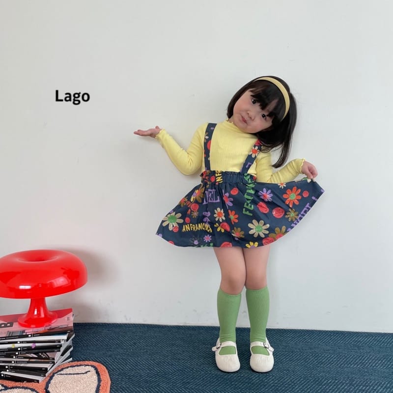 LAGO - Korean Children Fashion - #Kfashion4kids - Angel Suspender Skirt - 2