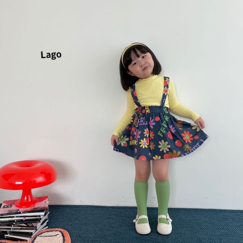 LAGO - Korean Children Fashion - #Kfashion4kids - Angel Suspender Skirt - 3