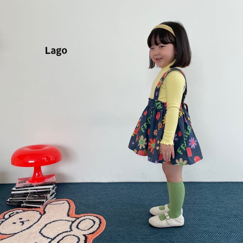 LAGO - Korean Children Fashion - #Kfashion4kids - Angel Suspender Skirt - 5