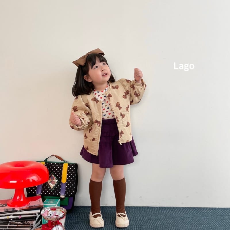 LAGO - Korean Children Fashion - #Kfashion4kids - Check Bear Bonding Jumper - 2
