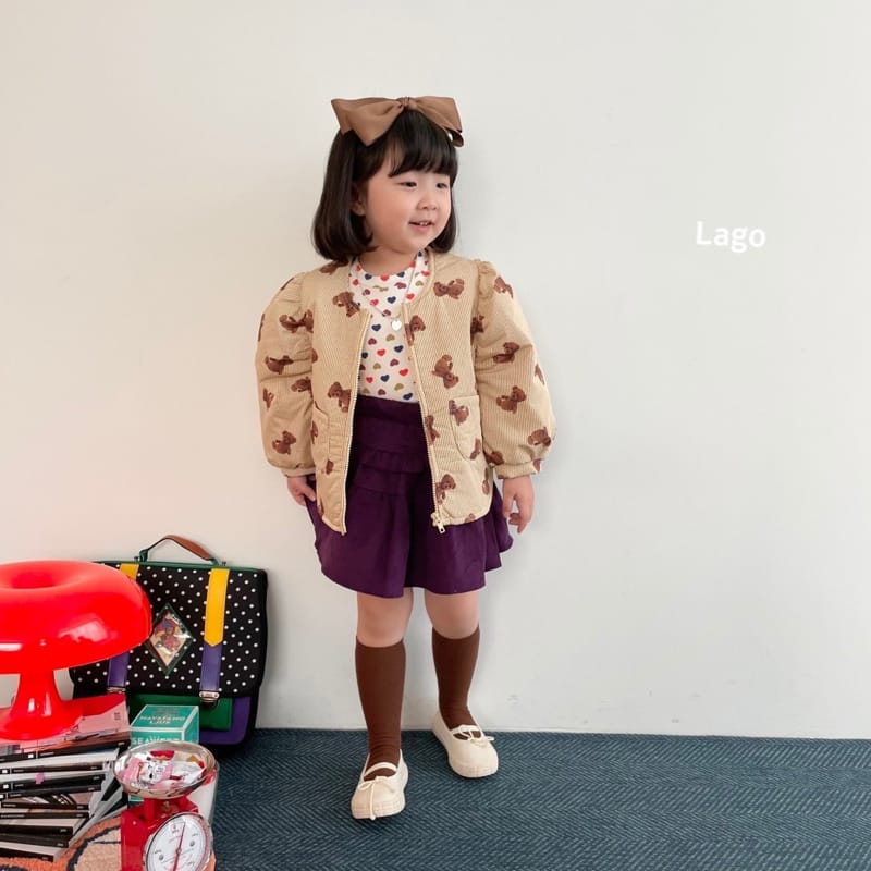 LAGO - Korean Children Fashion - #Kfashion4kids - Check Bear Bonding Jumper - 3