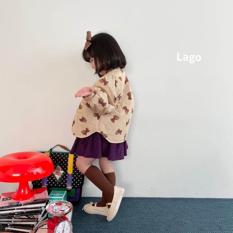 LAGO - Korean Children Fashion - #Kfashion4kids - Check Bear Bonding Jumper - 5