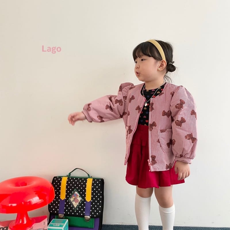 LAGO - Korean Children Fashion - #Kfashion4kids - Check Bear Bonding Jumper - 7