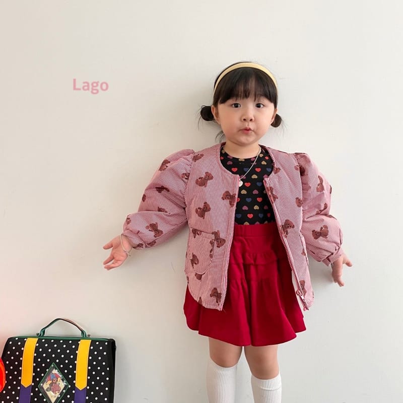 LAGO - Korean Children Fashion - #Kfashion4kids - Check Bear Bonding Jumper - 8