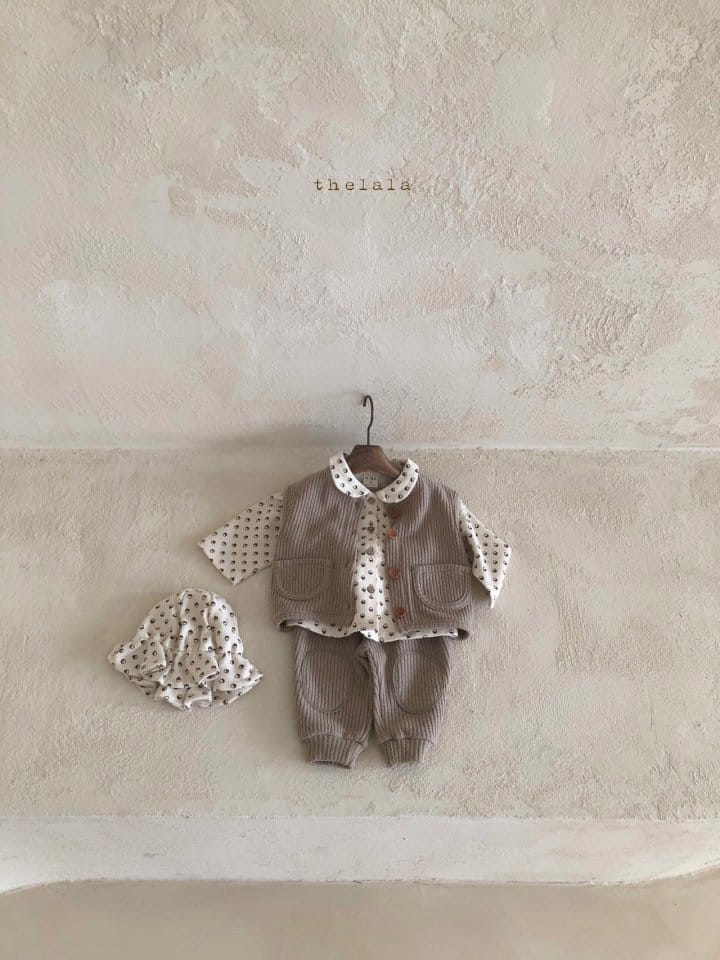 LALA - Korean Children Fashion - #Kfashion4kids - Waffle Bread Pants - 4