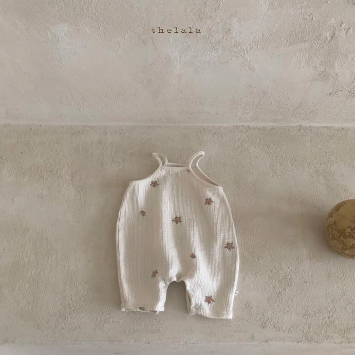 LALA - Korean Children Fashion - #Kfashion4kids - Embroidery Overalls