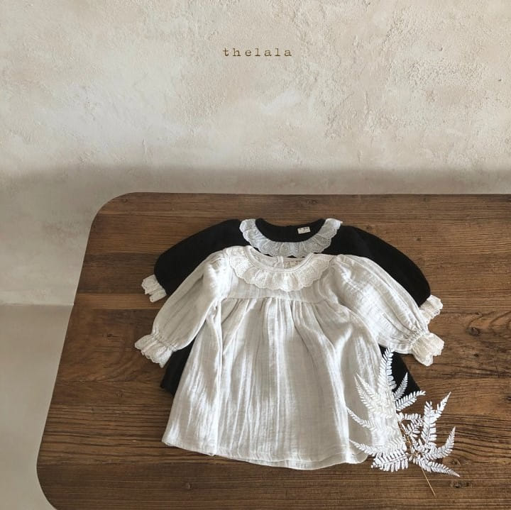 LALA - Korean Children Fashion - #Kfashion4kids - Milk Tea One-piece