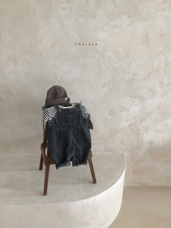 LALA - Korean Children Fashion - #Kfashion4kids - Denim Dungarees Bodysuit - 7