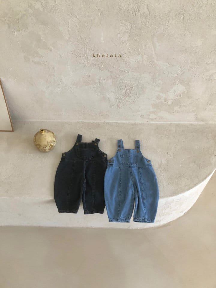 LALA - Korean Children Fashion - #Kfashion4kids - Denim Dungarees Bodysuit - 9