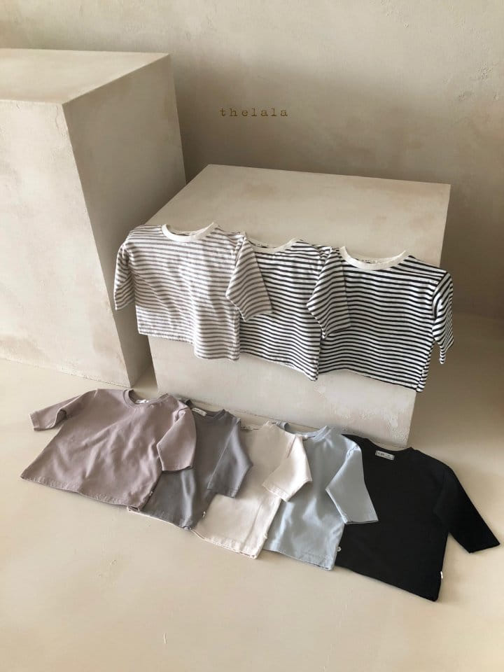 LALA - Korean Children Fashion - #Kfashion4kids - Washing Simple Tee - 4