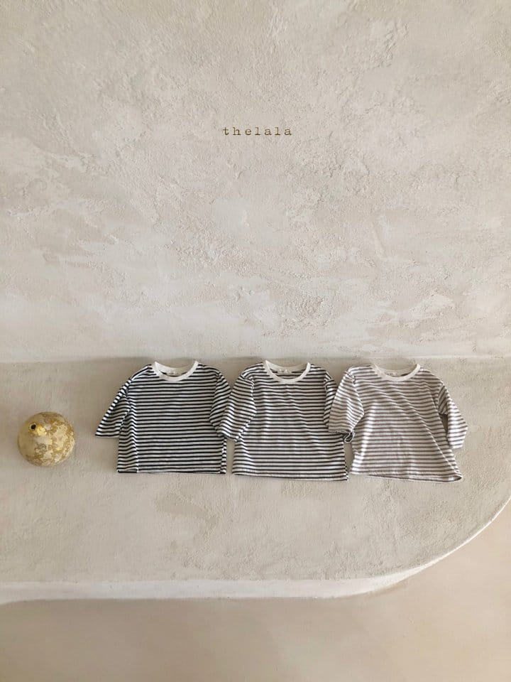 LALA - Korean Children Fashion - #Kfashion4kids - Washing Stripes Tee - 10
