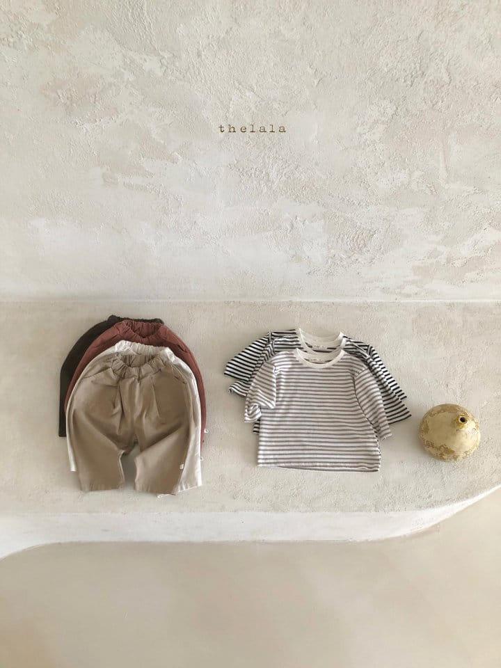 LALA - Korean Children Fashion - #Kfashion4kids - Washing Stripes Tee - 12