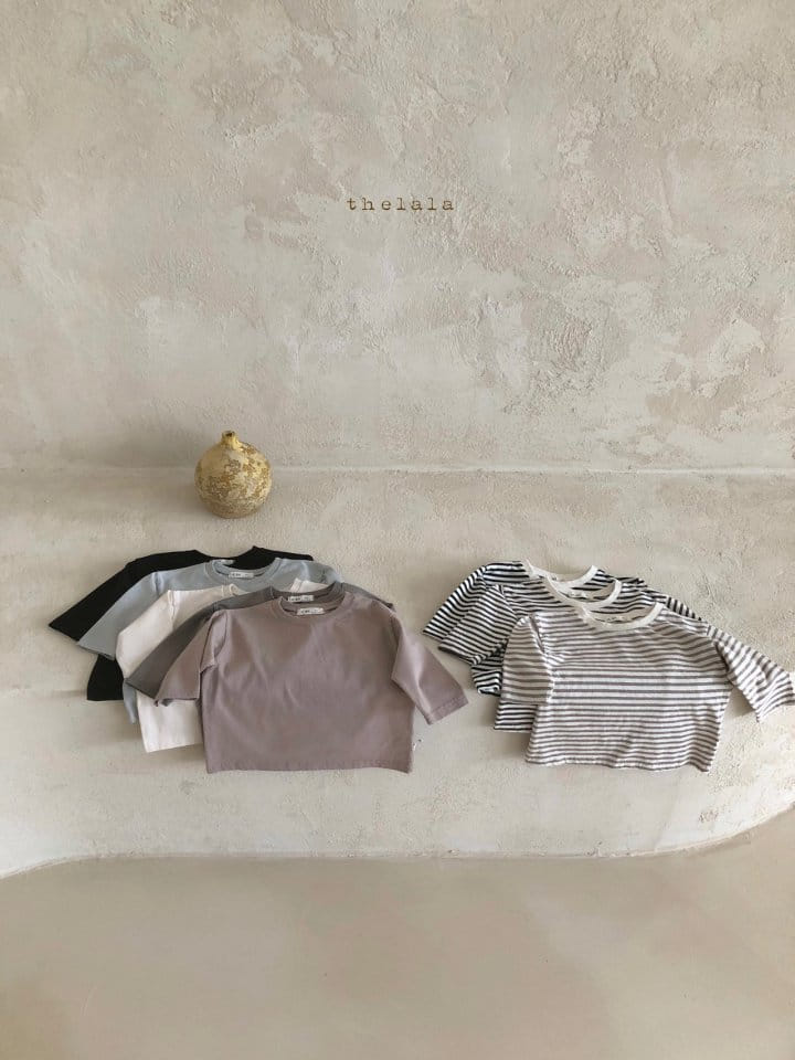 LALA - Korean Children Fashion - #Kfashion4kids - Washing Stripes Tee - 9