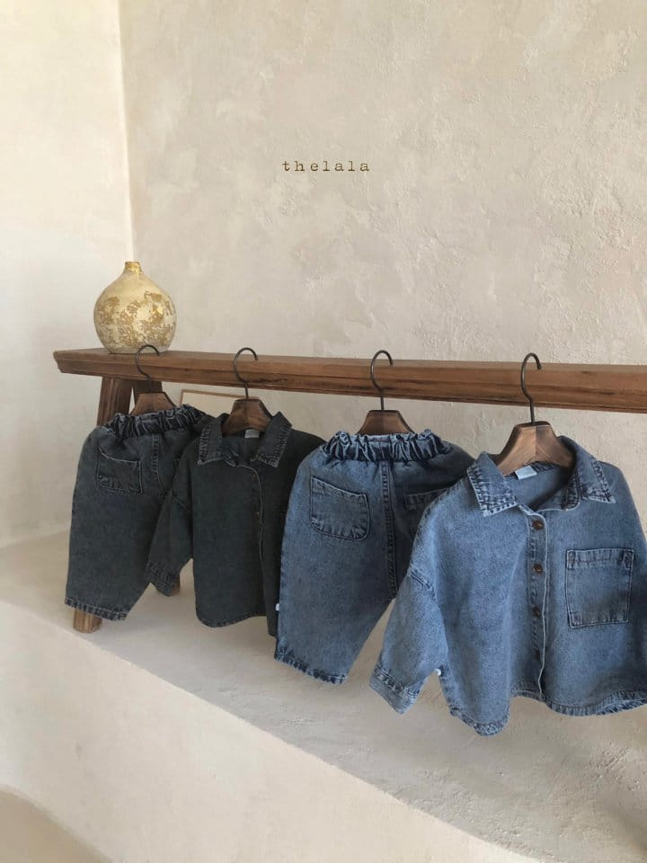 LALA - Korean Children Fashion - #Kfashion4kids - Circle Denim Pants - 6