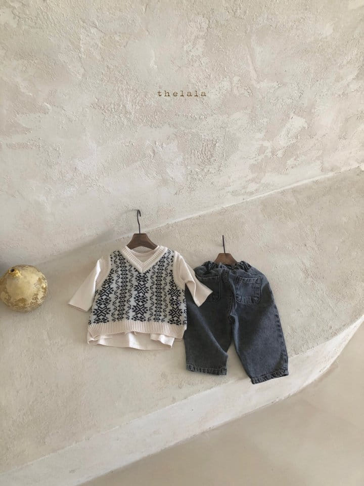 LALA - Korean Children Fashion - #Kfashion4kids - Circle Denim Pants - 8