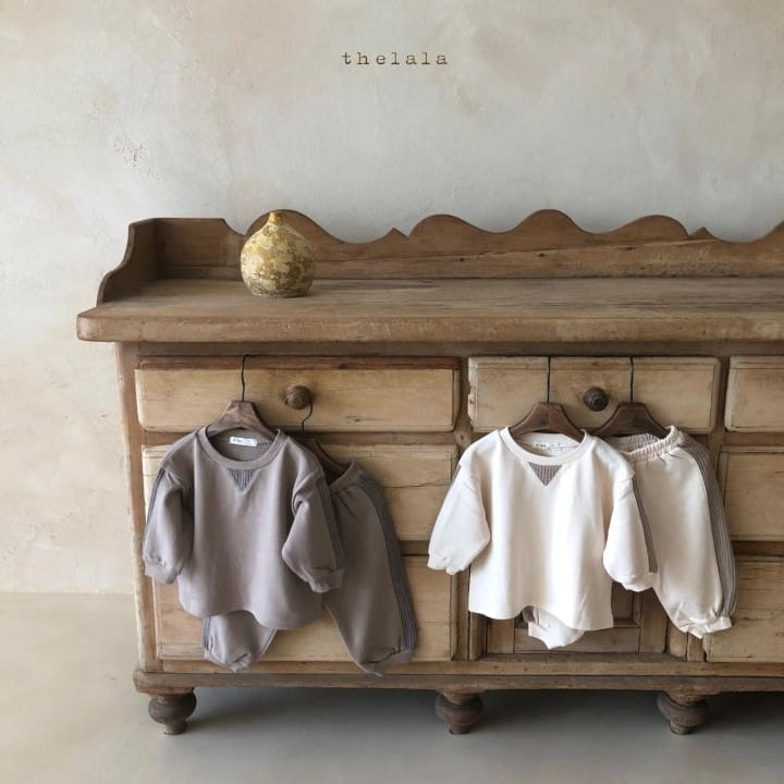 LALA - Korean Children Fashion - #Kfashion4kids - Full Color Top Bottom Set
