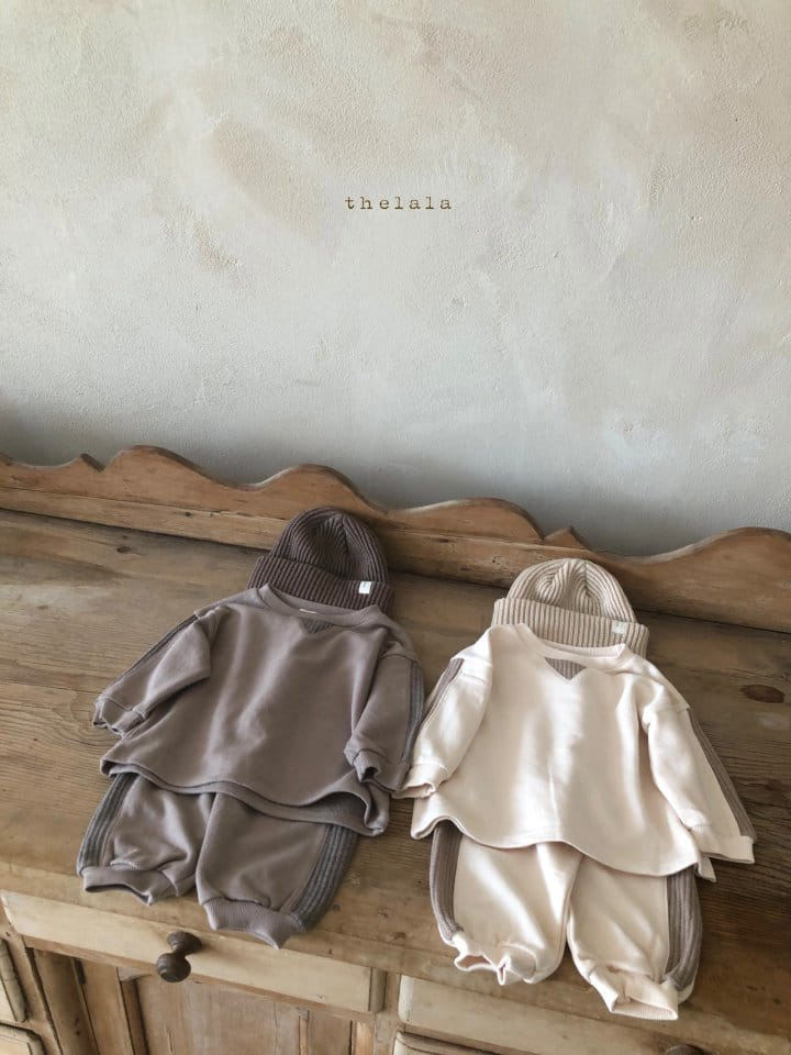 LALA - Korean Children Fashion - #Kfashion4kids - Full Color Top Bottom Set - 12