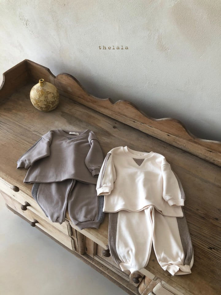 LALA - Korean Children Fashion - #Kfashion4kids - Full Color Top Bottom Set - 4
