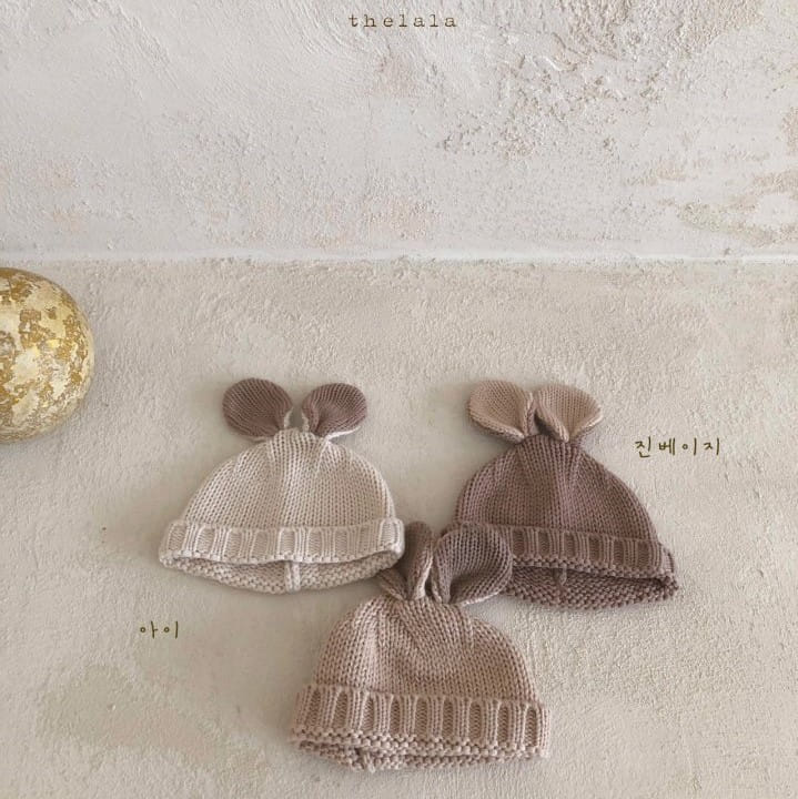 LALA - Korean Children Fashion - #Kfashion4kids - Rabbit Knit Bonnet