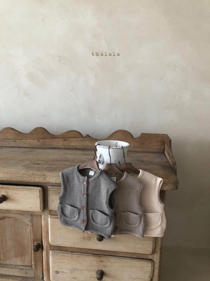 LALA - Korean Children Fashion - #Kfashion4kids - Waffle Vest - 10